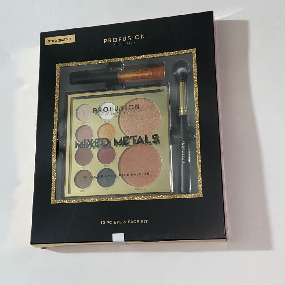 Profusion Cosmetics Mixed Metals Eye & Face Palette New